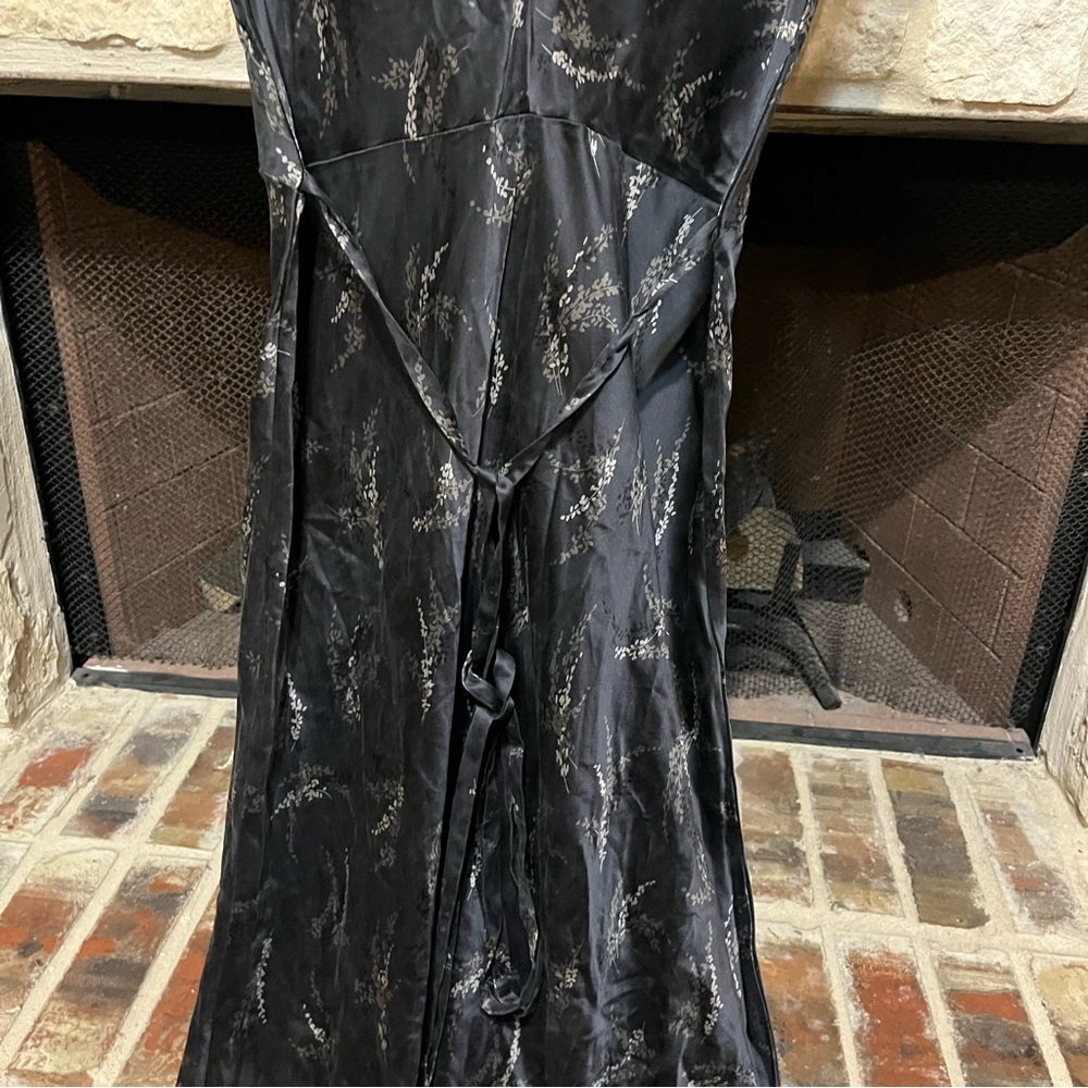 Vince Black Silk Slip Midi Dress - Picture 8 of 15